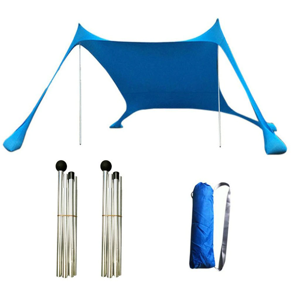 Cheap Goat Tents Family Beach Sunshade Lightweight Sun Shade Tent With Sandbag  Anchors 4 Free Pegs UPF50+ UV Large Portable Canopy Drop Shipping Tents 